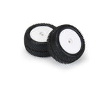 Proline Prism Carpet Tyres Mounted on White Wheels, Mini-B Rear, PR8297-13 - Hobbytech Toys