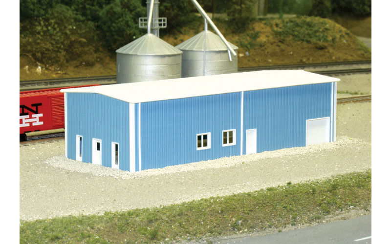 Pikestuff N Pre-Fabricated Warehouse - 30ft x 80ft (blue) - Hobbytech Toys