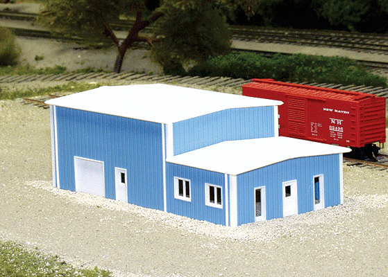 Pikestuff N Office & Warehouse - 30 x 60ft (blue) - Hobbytech Toys