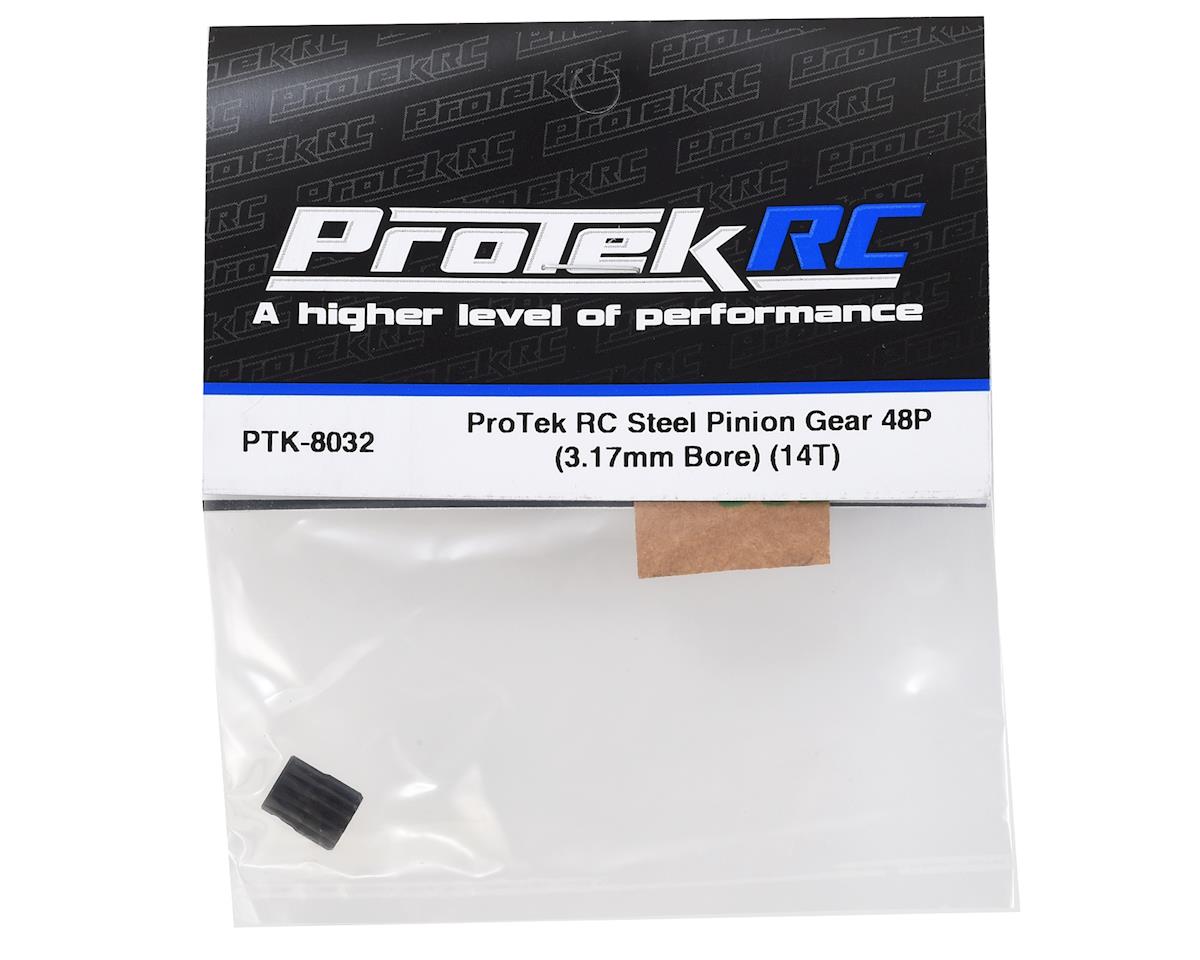 ProTek RC Lightweight Steel 48P Pinion Gear (3.17mm Bore) (14T) ProTek RC RC CARS - PARTS
