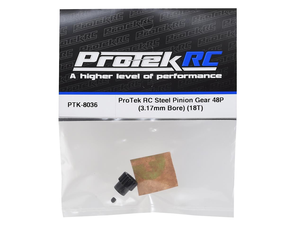 ProTek RC Lightweight Steel 48P Pinion Gear (3.17mm Bore) (18T) ProTek RC RC CARS - PARTS