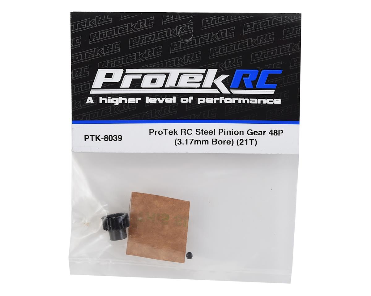 ProTek RC Lightweight Steel 48P Pinion Gear (3.17mm Bore) (21T) ProTek RC RC CARS - PARTS