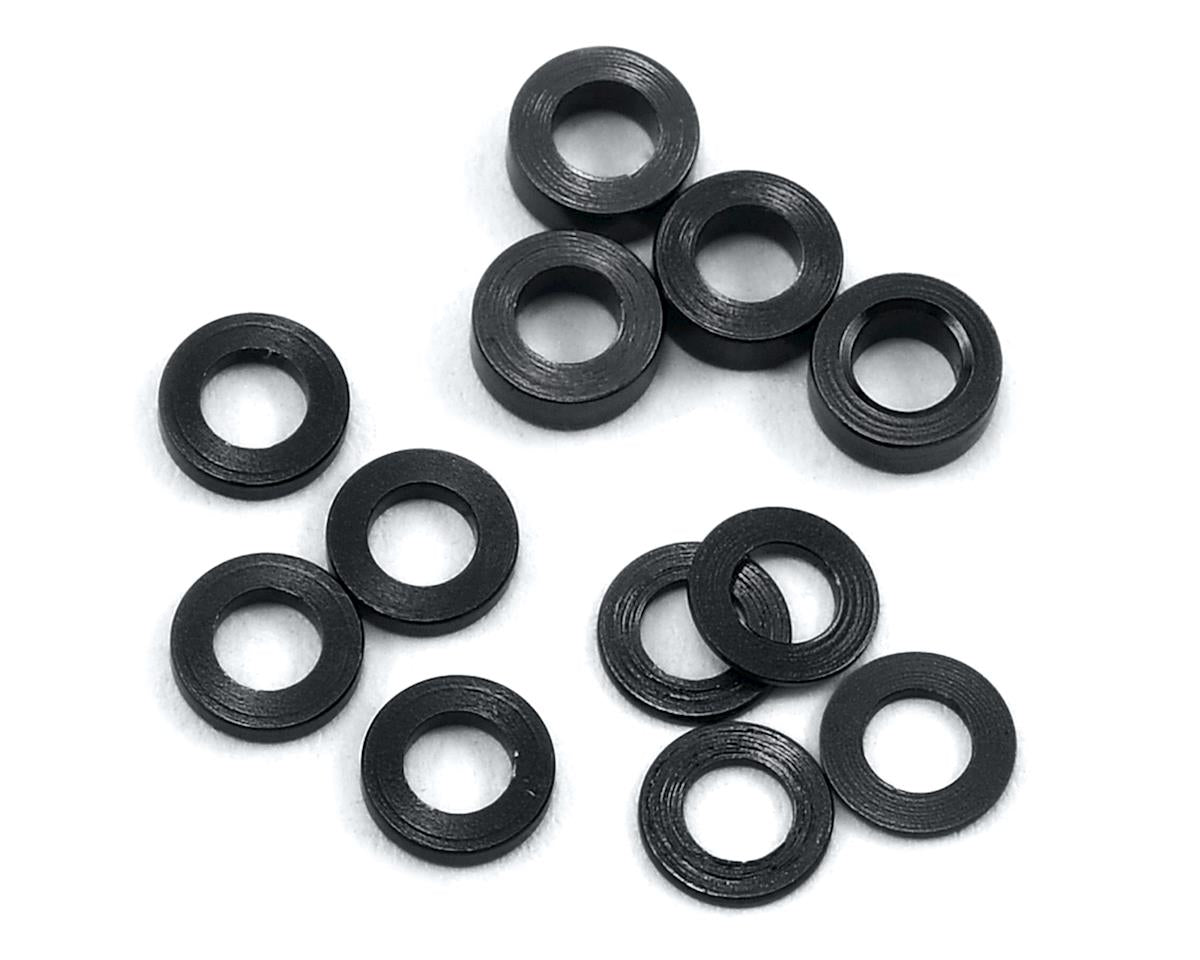 ProTek RC Aluminum Ball Stud Washer Set (Black) (12) (0.5mm, 1.0mm & 2.0mm) - Hobbytech Toys