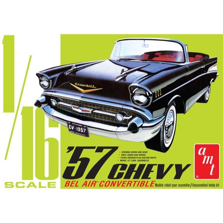 AMT 1/16 1957 Chevy Bel Air Convertible Plastic Model Kit AMT Models PLASTIC MODELS