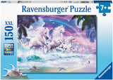 Ravensburger 10057-6 Unicorns on the Beach Puzzle 150pc - Hobbytech Toys