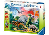 Ravensburger 10957-9 Among the Dinosaurs Puzzle 100pc - Hobbytech Toys
