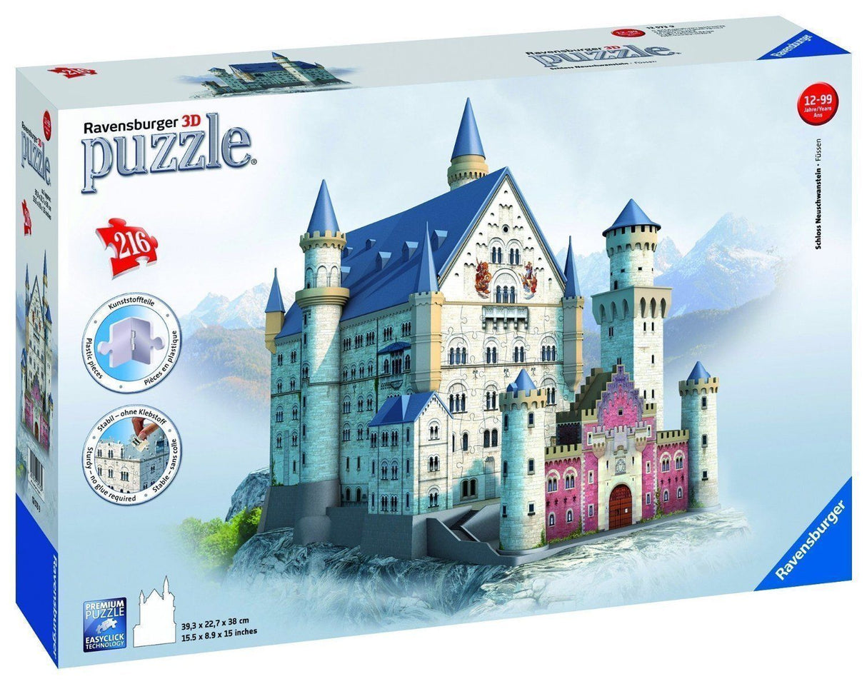 Ravensburger Neuschwanstein Castle 3D Puzzle 216pc Ravensburger PUZZLES