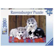 Ravensburger 12823-5 Mignons Huskies Puzzle 200pc - Hobbytech Toys