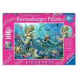 Ravensburger 12872-3 Underwater Beauties Glitter 100pc - Hobbytech Toys