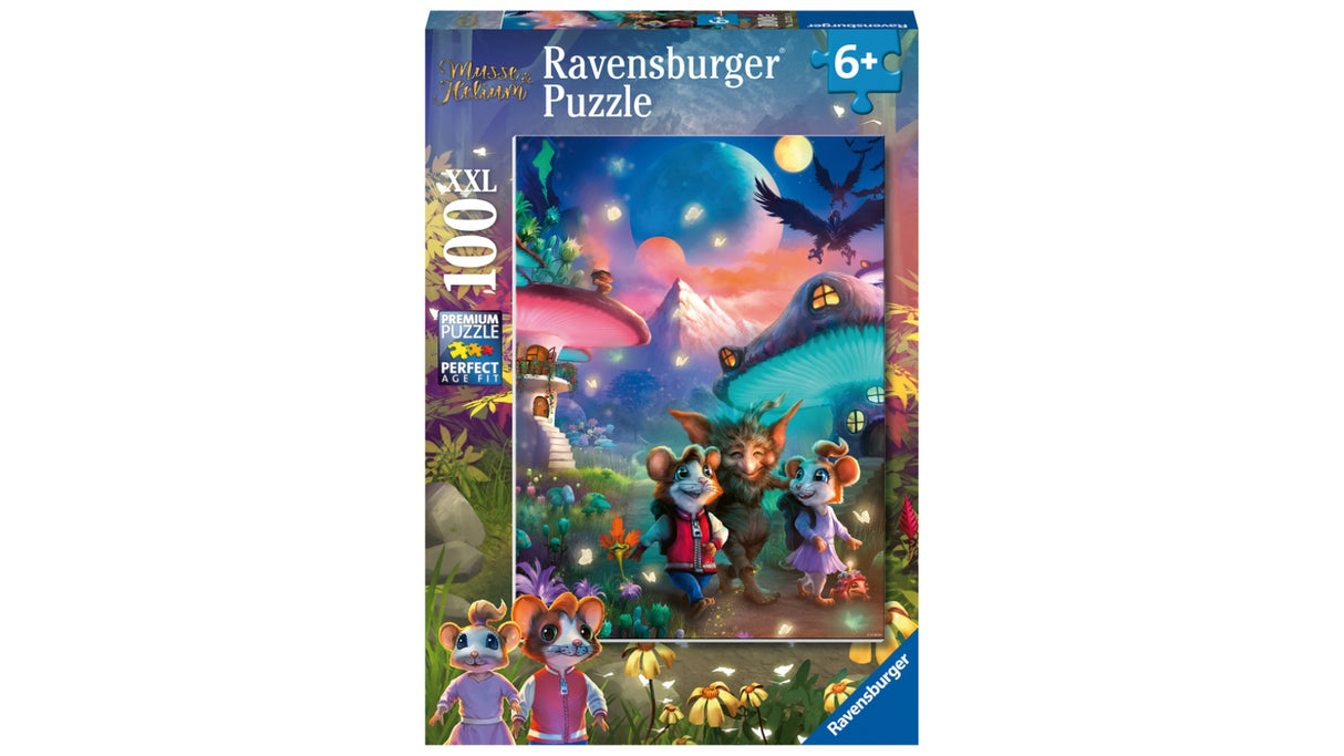 Ravensburger Enchanting Mushroom Town 100pc Puzzle - Hobbytech Toys