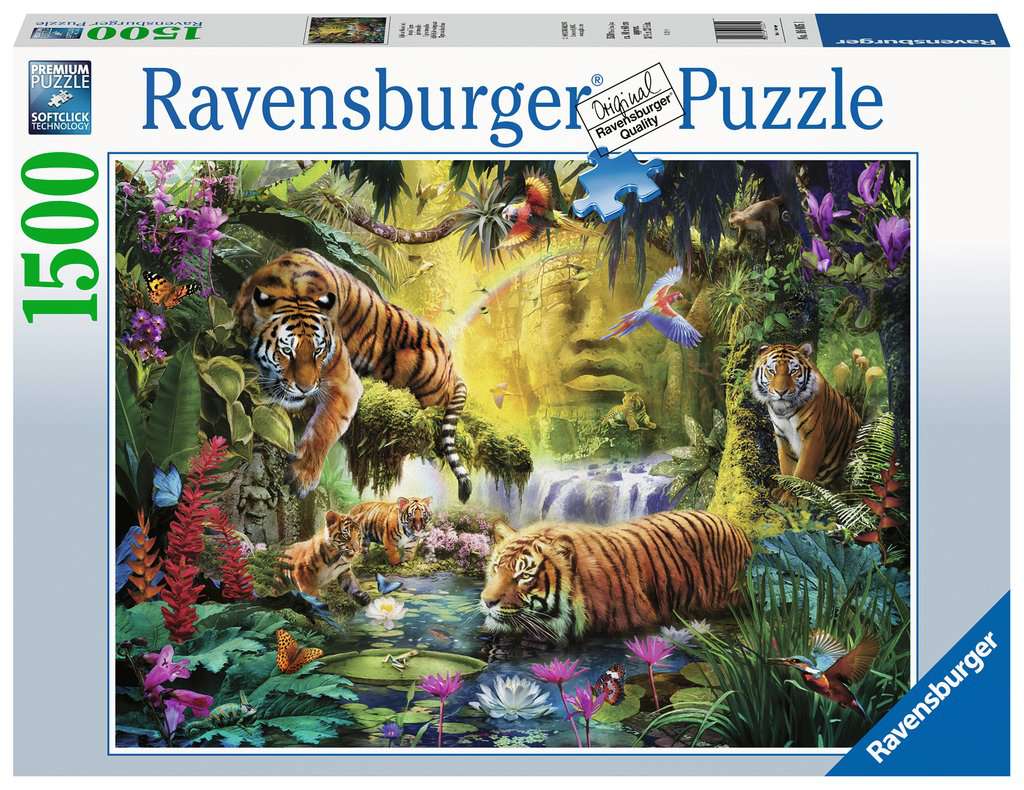 Ravensburger Tranquil Tigers Puzzle 1500pcs Ravensburger PUZZLES