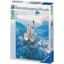 Ravensburger 16219-2 Neuschwanstein Castle in Winter 1500pc - Hobbytech Toys