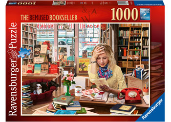 Ravensburger 16418-9 The Bemused Bookseller 1000pc Puzzle - Hobbytech Toys