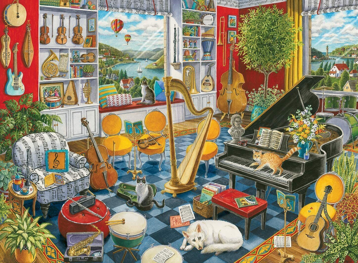 Ravensburger 16836-1 The Music Room Puzzle 500pc - Hobbytech Toys
