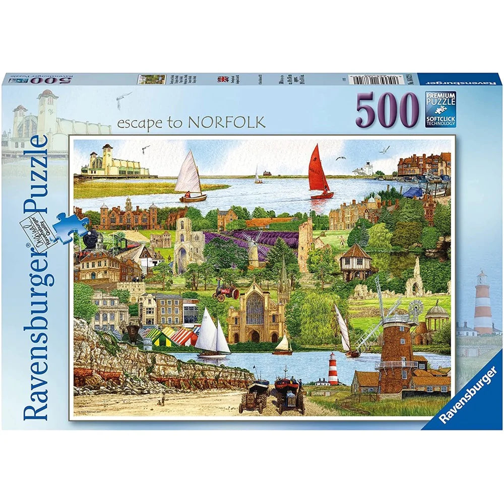 Ravensburger Escape to Suffolk 500pc Puzzle - Hobbytech Toys