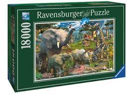 Ravensburger At the Waterhole Puzzle 18000pc - Hobbytech Toys