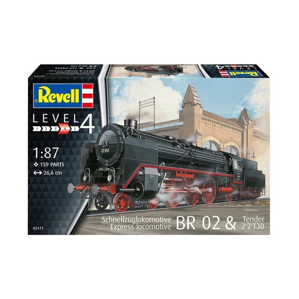 Revell 02171 1/87 Express Locomotive BR 02 and Tender 2 2 T30 - Hobbytech Toys