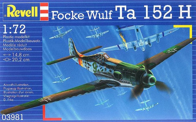 Revell 1/72 Focke Wulf Ta 152H Revell PLASTIC MODELS