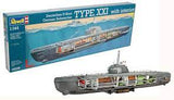 Revell 1/144 German Submarine Type Xxi W/Interior Revell PLASTIC MODELS