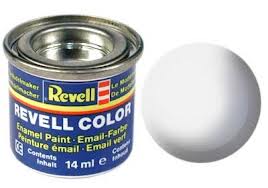 Revell 32105 White Matte Enamel Paint 14ml Revell PAINT, BRUSHES & SUPPLIES