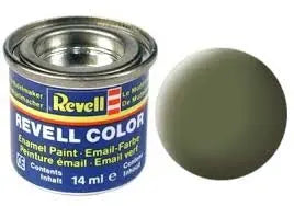 Revell 32168 Dark Green Matte RAF Enamel Paint 14ml Revell PAINT, BRUSHES & SUPPLIES