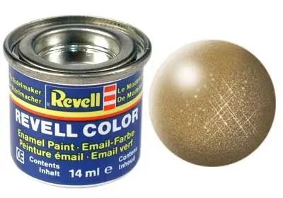 Revell 32192 Brass Metallic Enamel Paint 14ml Revell PAINT, BRUSHES & SUPPLIES