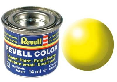 Revell 32312 Luminous Yellow Silk Enamel Paint 14ml Revell PAINT, BRUSHES & SUPPLIES