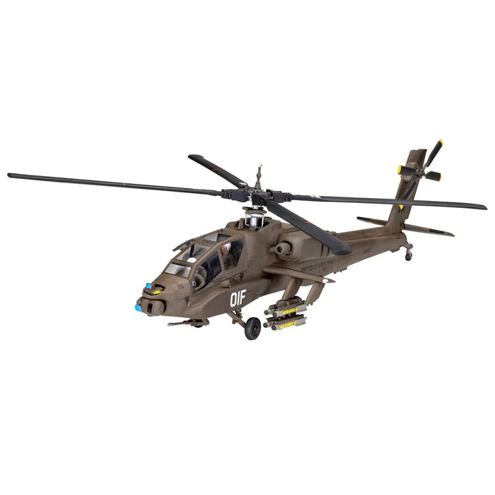 Revell 63824 1/144 AH-64A Apache Plastic Model Starter Set - Hobbytech Toys