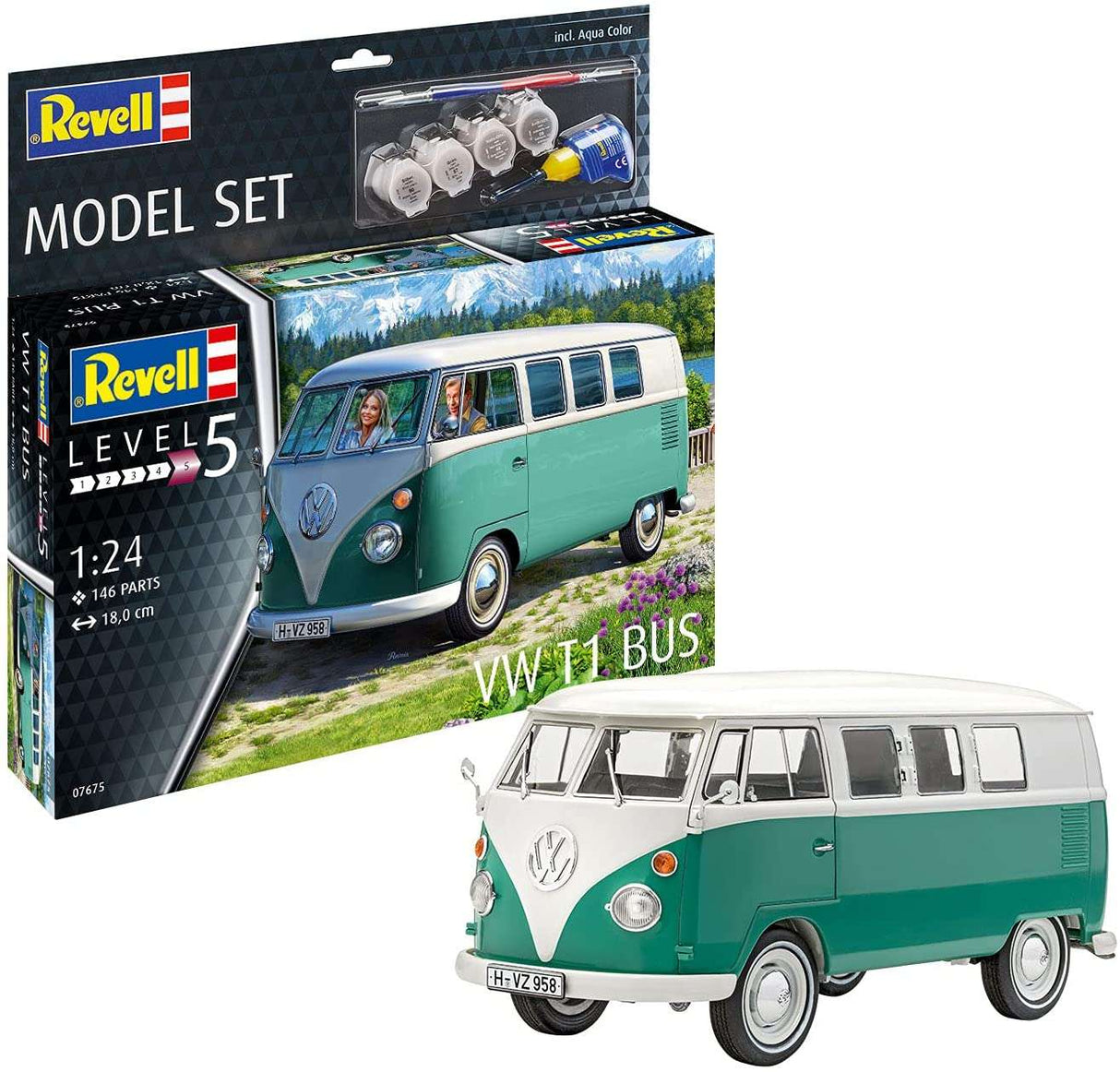 Revell 67675 1/24 VW T1 Bus (Gift Set) Revell PLASTIC MODELS