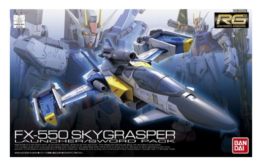 Bandai 5063052 RG 1/144 Fx550 Sky Grasper Launcher / Sword Pack Plastic Model Kit - Hobbytech Toys