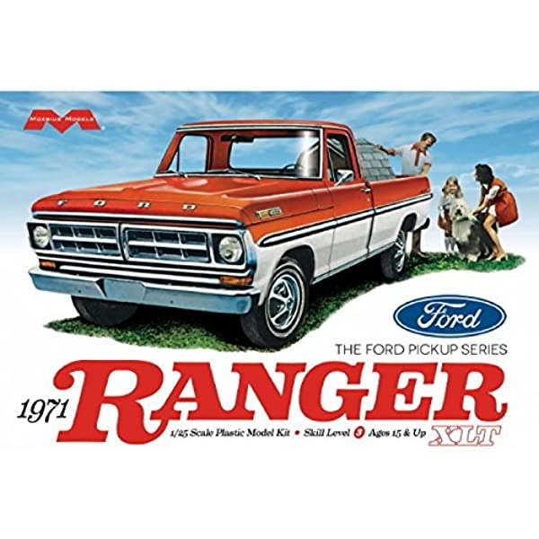 Moebius Models 1/25 1971 Ford Ranger Pickup Plastic Model Moebius Models PLASTIC MODELS