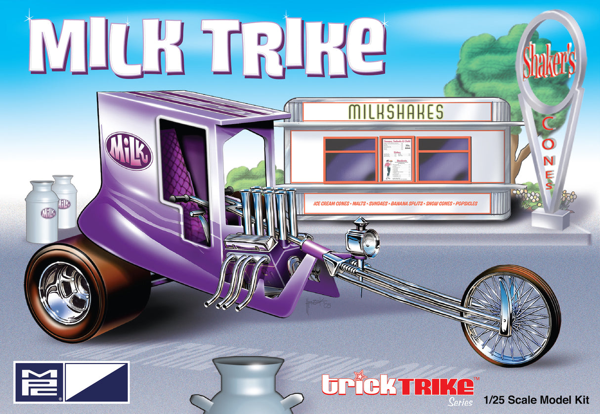 MPC 1/25 Milk Trike Trick Trike Series Motorbike Plastic Model Kit MPC PLASTIC MODELS