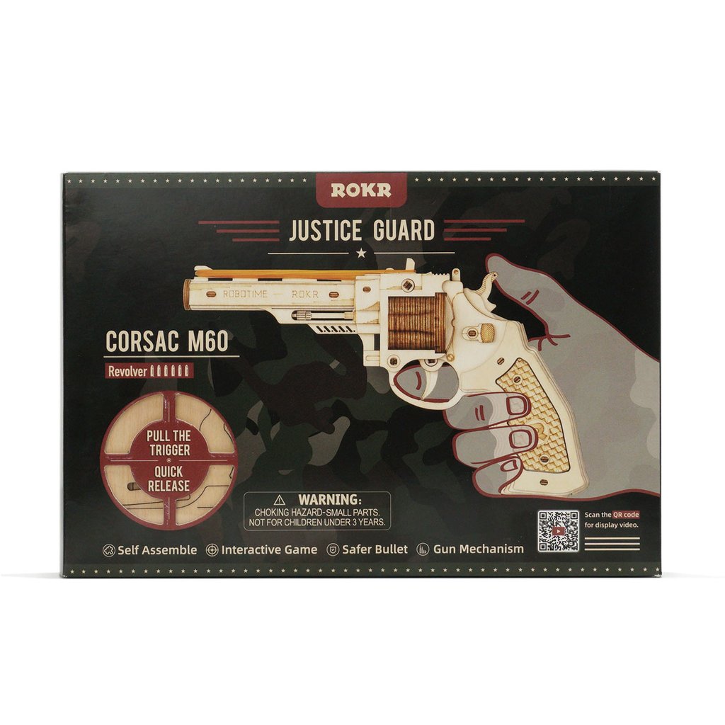 ROKR Justice Guard Corsac M60 Revolver Kit Robotime TOY SECTION
