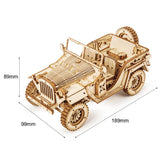 ROKR 1/18 Army Jeep Kit Robotime TOY SECTION