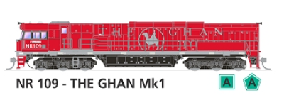 Sds HO Nr Class Locomotive Nr 109 Ghan Mk1 Dc SDS Models TRAINS - HO/OO SCALE