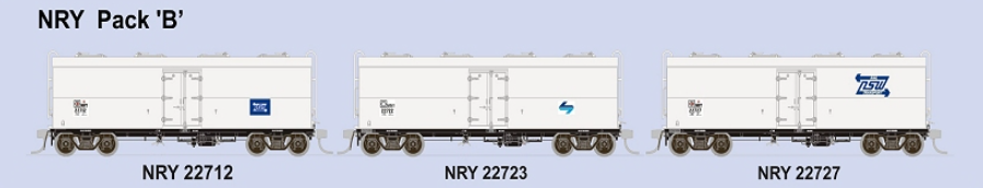 SDS Models NRY Refrigerator Van Pack B (3 Pack) SDS Models TRAINS - HO/OO SCALE