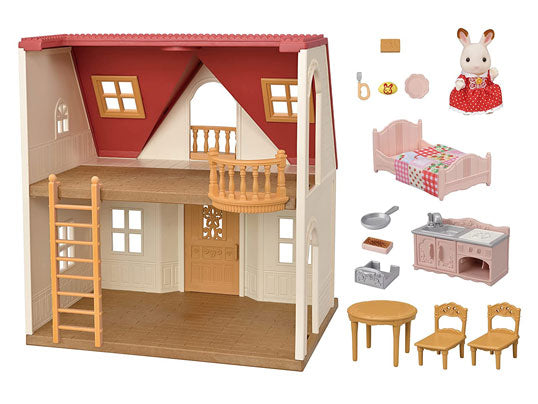 Sylvanian Families - Red Roof Cosy Cottage Starter Home - Hobbytech Toys