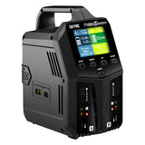 Sleek and versatile SkyRC T1000 Maestro Dual Port Smart Charger with LCD display for efficient battery management.