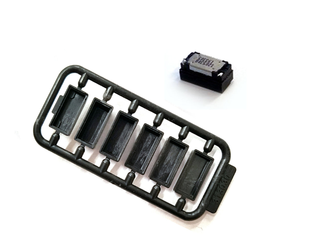 Soundtraxx 810162 Mini Cube 3 Oval 8 Ohm Speaker & Baffle Kit (12x5.5x3mm) - Hobbytech Toys
