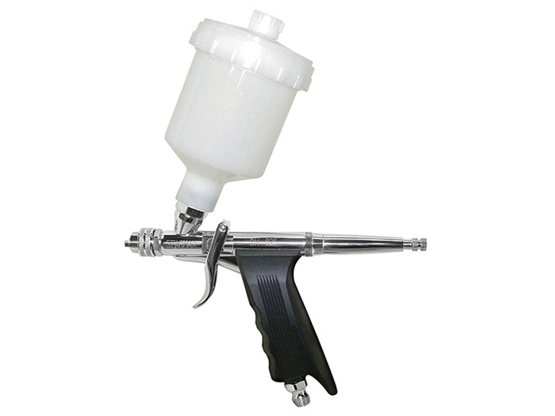 Sparmax GP-850 0.5mm gravity feed airbrush, a versatile professional painting tool with adjustable air pressure and fluid flow.