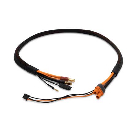 Spektrum Pro Series Race 2S Charge Cable, IC3 to 5mm Bullets, 2ft - Hobbytech Toys