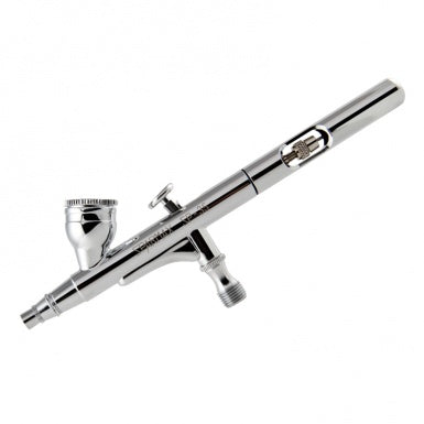 Sparmax SP35 0.35mm Dual Action Airbrush - a precision crafted, chrome-plated airbrush for delicate airbrush artwork and painting.