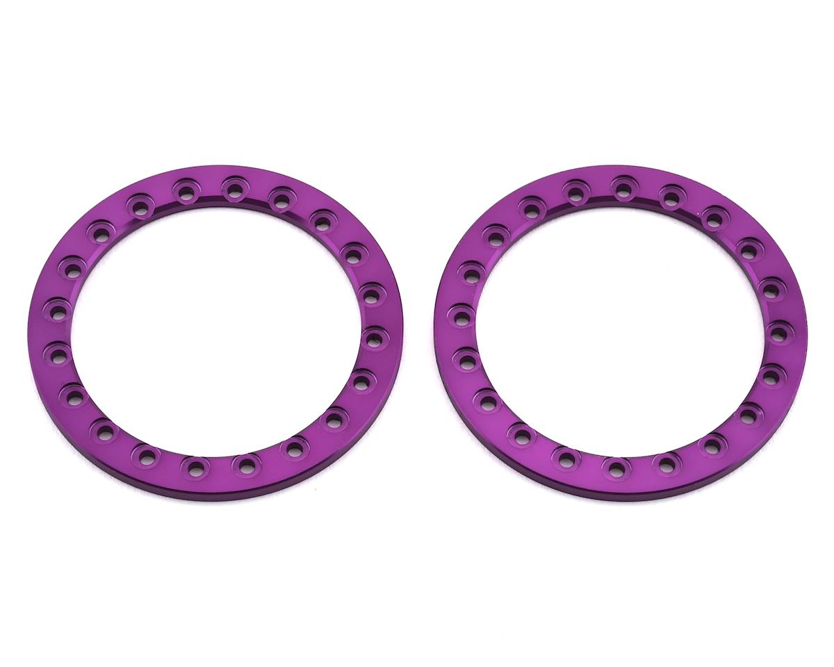 SSD RC 1.9” Aluminum Beadlock Rings (Purple) (2) - Hobbytech Toys