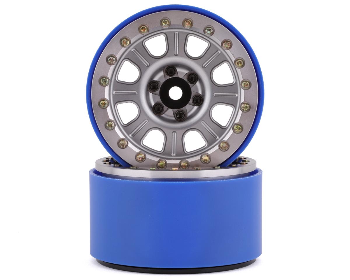 SSD RC 2.2inch Bouncer PL Beadlock Wheels (Silver) SSD RC RC CARS - PARTS