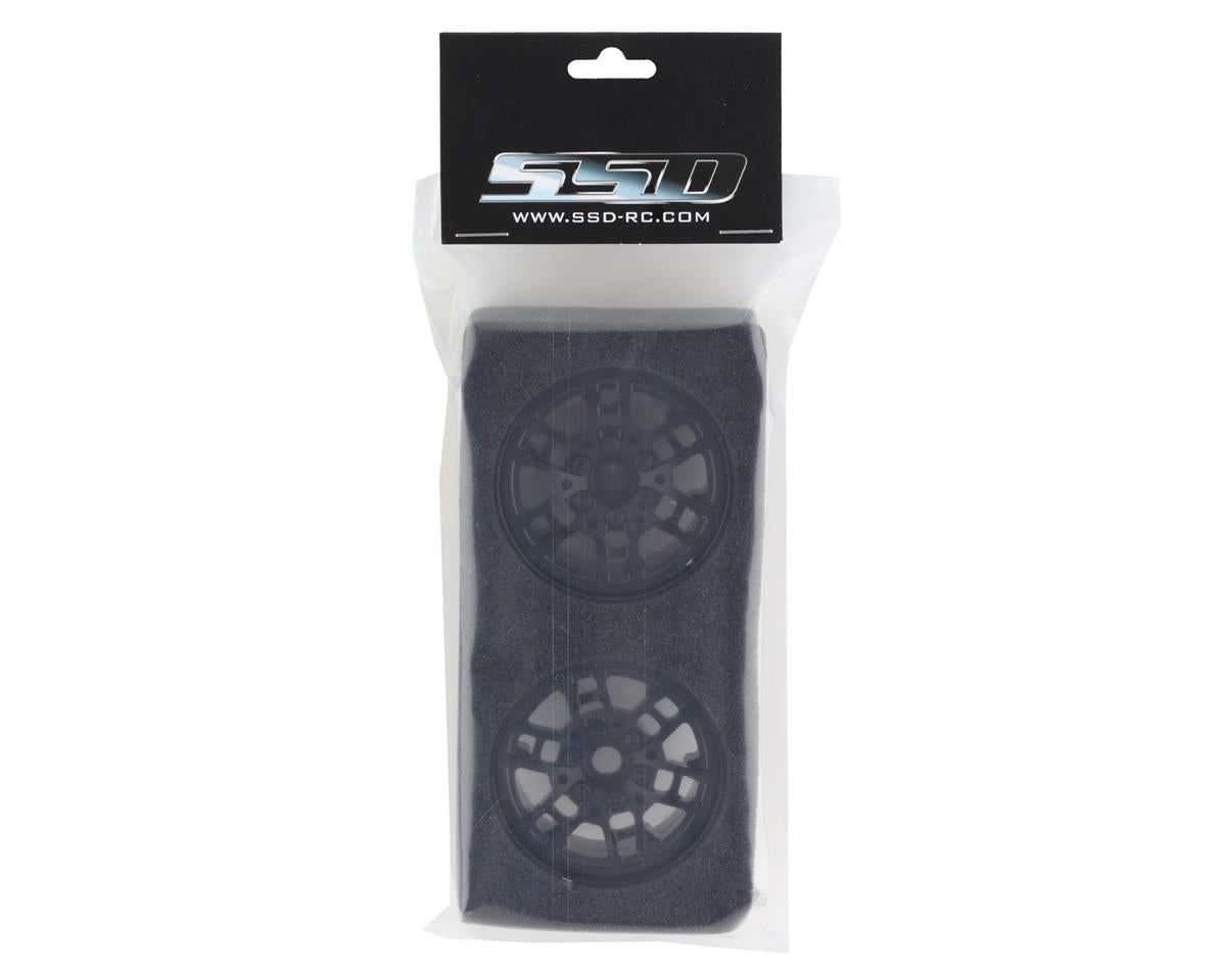 SSD RC Toycoma 1.9" Beadlock Crawler Wheels (Black) (2) - Hobbytech Toys