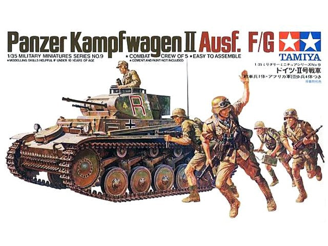 Tamiya 1/35 Panzer Kampfwagen Ii Ausf Tamiya PLASTIC MODELS