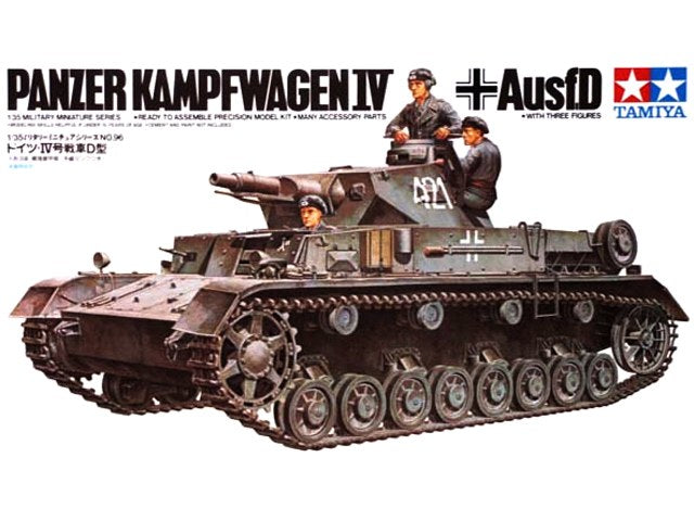 Tamiya 1/35 Panzer Kampfwagen Iv Ausfd Tamiya PLASTIC MODELS