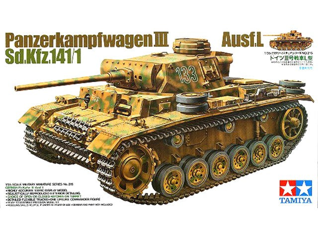 Tamiya 1/35 Panzerkampfwagen Iii Sd.Kfz 141/1 Tamiya PLASTIC MODELS