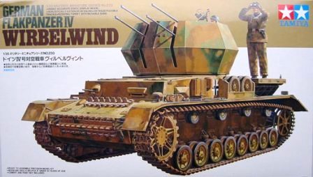 Tamiya 1/35 German Flakpanzer Iv Wirbelwind Tamiya PLASTIC MODELS