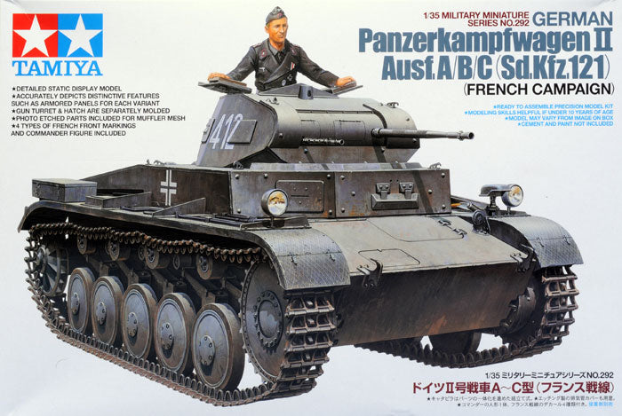Tamiya 1/35 Panzerkampfwagen Ii Ausf A/B/C French Campaign Tamiya PLASTIC MODELS